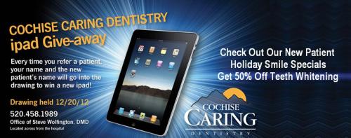 Sierra Vista Dental Office Announces Huachuca City Free iPad Contest